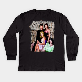 Cruel Intentions Collage Painting Kids Long Sleeve T-Shirt